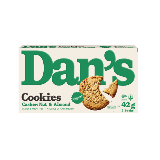 Dan's Cookies Cashew Nut & Almond Vegan 42g
